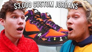 $100 vs $500 vs $3,000 Custom Sneakers!