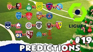 2021/22 Ligue 1 Predictions - Matchday #19