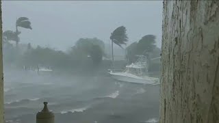 Hurricane Ian: Timelapse video shows massive storm surge