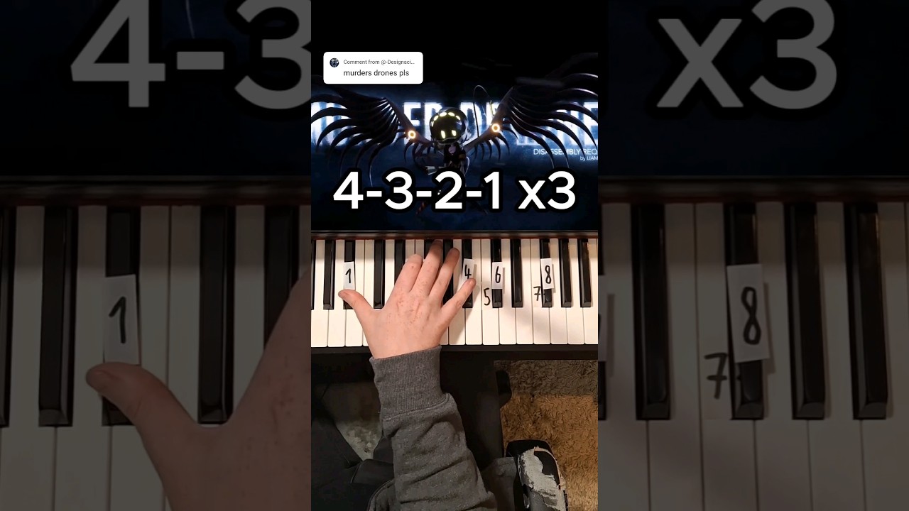 Murder Drones Ost Disassembly Required Piano Tutorial Shorts