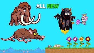 New Mammoth Piranha Giant Rat Iced Cave Flowers Update / A to Z Epic Game Play in EvoWorld