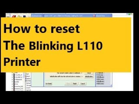 How to reset epson L110 Printer How to reset epson L110 Printer