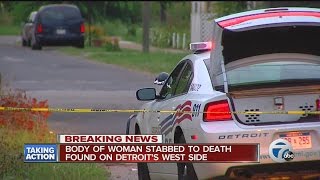 Body of woman stabbed to death found on Detroit's west side