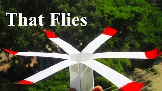 How to make a paper helicopter - 360 degree rotating