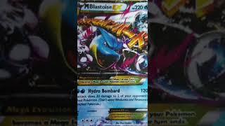 MEGA Blastoise Ex pokemon card