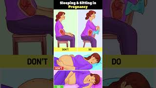 Sleeping & Sitting Position ✅ in Pregnancy #shortsvideo #pregnancy