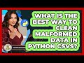 What Is The Best Way To Clean Malformed Data In Python CSVs? - Python Code School