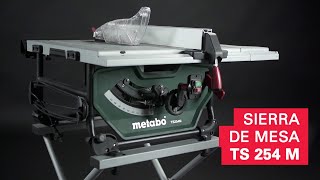 ¡Sierra de mesa compacta y móvil! Metabo TS 254 M