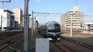 快速マリンライナー　223系　5000系　高松駅着