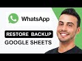 How To Restore WhatsApp Chat Backup Using Google Drive | Quick Tutorial (2025)