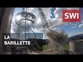 Swiss TV antenna gets demolished with dynamite