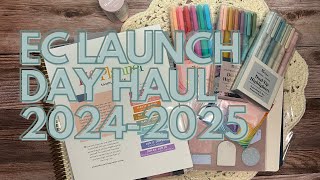 2024-2025 ERIN CONDREN LAUNCH HAUL | Canvas Hourly LifePlanner and Accessories