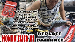 honda click v1 palit ballrace subrang kumakabig na parang may sariling daan😅