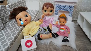 Baby Alive doll Abby's Morning Routine Drake gets a boo boo