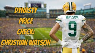 Dynasty Price Check: Christian Watson