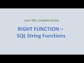 24. RIGHT () Function - SQL String Functions