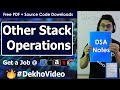 stackTop, stackBottom & Time Complexity of Operations in Stack Using Arrays