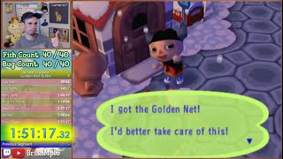 Animal Crossing: Golden Net \u0026 Rod Speedrun 1:51:17 [PB]