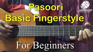 Pasoori - Fingerstyle Guitar Tutorial ( Beginners) ll Step By Step With Guitar Tabs ll