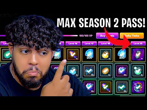 I MAXED Out The Season 2 Pass in Anime Champions! (Pay to Win)