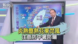 炎熱酷熱花東焚風 注意防中暑防曬