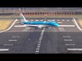 KLM Embraer 175 only needs 4,700ft of runway !