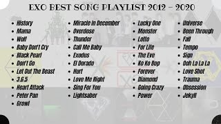 EXO BEST SONG PLAYLIST 2012 - 2021 - RECOMENDED A TRACK B TRACK