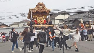 2024.03.31  隠 だんじり 暴れ･練り回し ♪真っ赤な太陽♪　山伏 入魂式出迎え　堺市陶器地区､大阪狭山市 地車祭　令和六年三月三十一日(日)