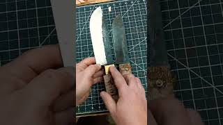 #shorts | Custom Knife Making, Getting Ready To Belt Sand Two Big Camp Knives On The 2 x 72 Grinder
