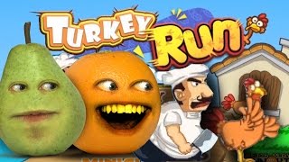 Annoying Orange Plays THANKSGAMING TURKEY RUN w/ Pear