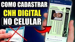 COMO CADASTRAR CNH DIGITAL NO SEU CELULAR | CARTEIRA DE HABILITAÇÃO DIGITAL