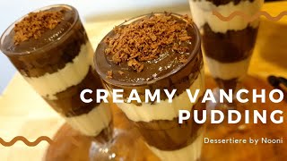 || Chocolate Vanilla Pudding || Only 4 Ingredients | Vancho Pudding || Dessertiere by Nooni ||