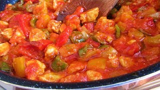 Pirjane Paprike s Piletinom SATARAŠ/Sauteed Peppers with Chicken