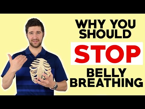 Should your stomach move when you breathe?