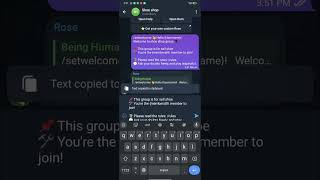 how set up rose admin in telegram channel