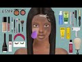 WIG INSTALL Makeup Animation |가발 & 메이크업 변신 ASMR 애니메이션