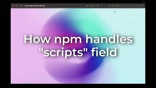 Understanding Scripts Field In NPM | Pre & Post Scripts | Lifecycle Scripts In NPM | RethinkingUi |