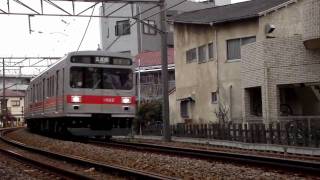 東急池上線1000系 走行風景