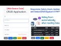 CRUD System in PHP - How to Insert, Update, Delete and Read in PHP using MySQL Database & Bootstrap