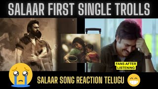 salaar first single telugu troll | salaar first single telugu reaction| salaar first single