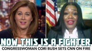 Cori Bush Sets CNN On Fire