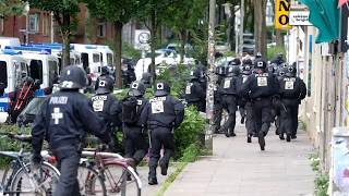 G20 in Hamburg - Polizei stürmt alternatives Zentrum B5 (2017-07-08)