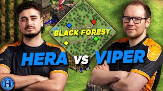 Hera vs TheViper On 1v1 Black Forest | AoE2