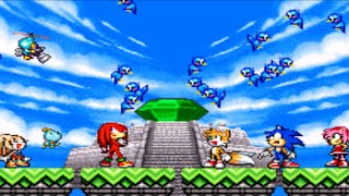 Sonic Advanced 3 Altar Emerald Boss battle Ending 1