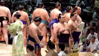 西幕内力士の土俵入り（H２１年名古屋場所９日目）