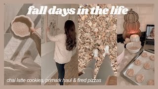 FALL DAYS IN THE LIFE | primark haul, baking chai cookies, homemade pizzas & countryside walks 🍂