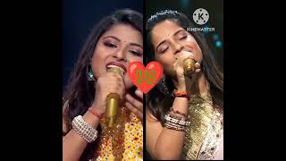 arunita kanjilal vs senjuti das 🎤❤️🥰 performance Indian Idol #shorts #youtubeshorts #viral