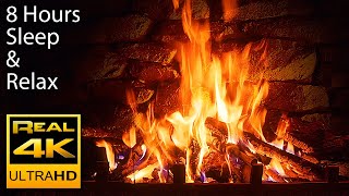 🔥 The Best 4K Relaxing Fireplace with Crackling Fire Sounds 8 HOURS No Music 4k UHD TV Screensaver
