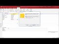 MS Access 2016 - Create Table