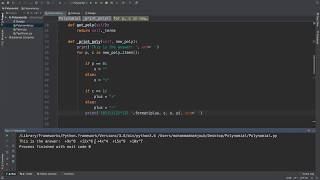 Python Polynomial Multiplier App - 9 - Formating The Answer